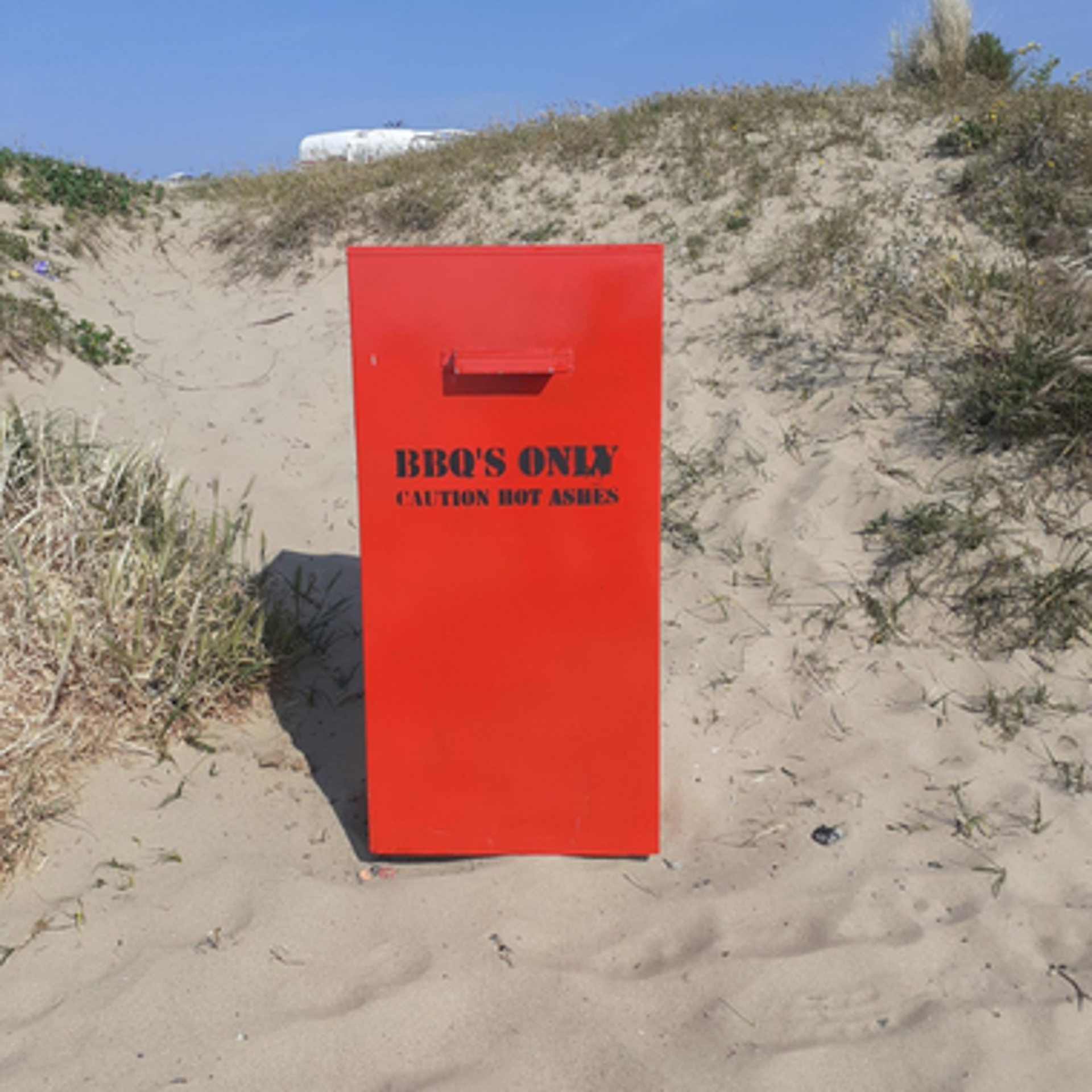 Barbecue bin in Porthcawl