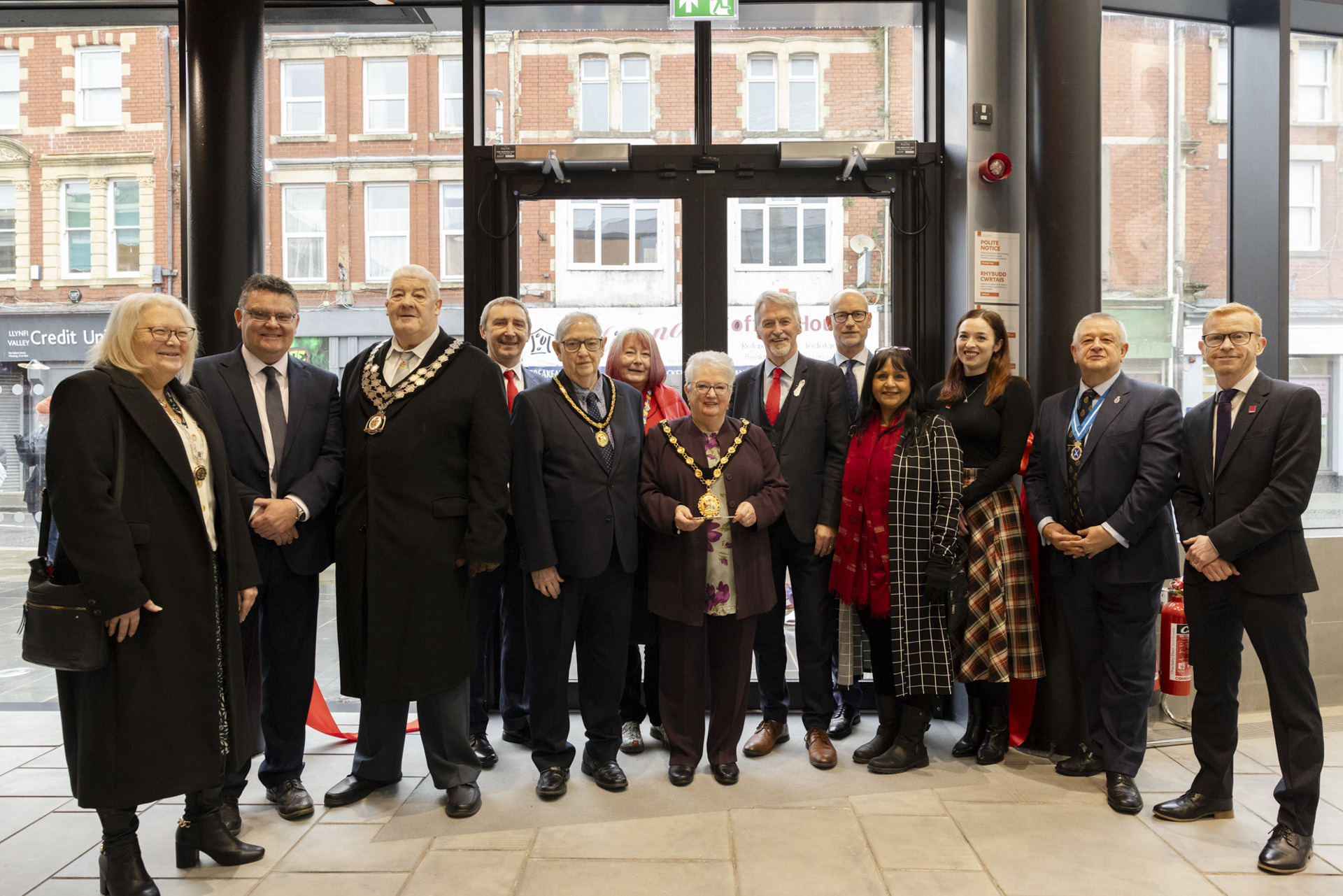 Group photo at reopening