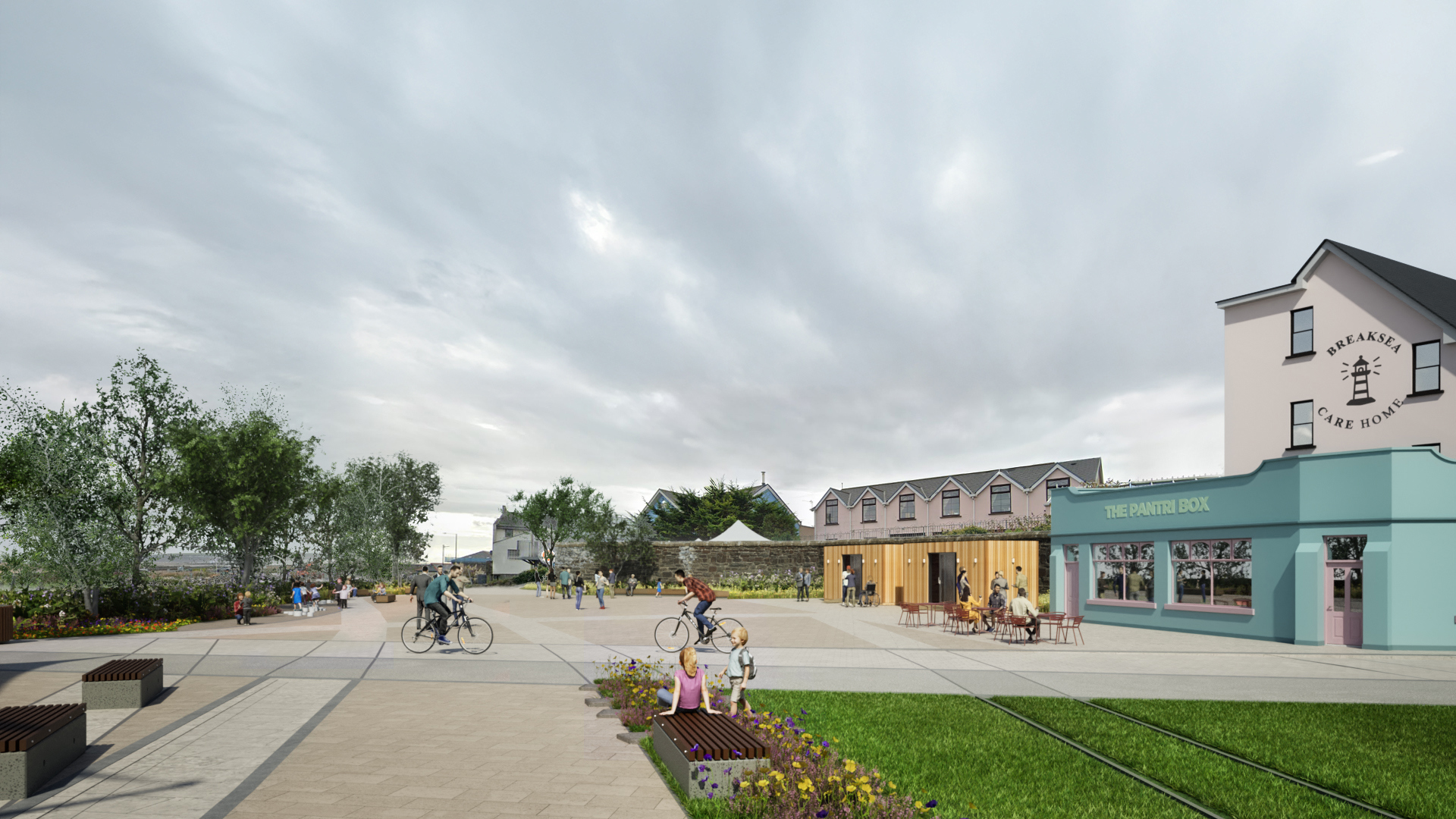 Image of what the new Hillsboro South public space is expected to look like.