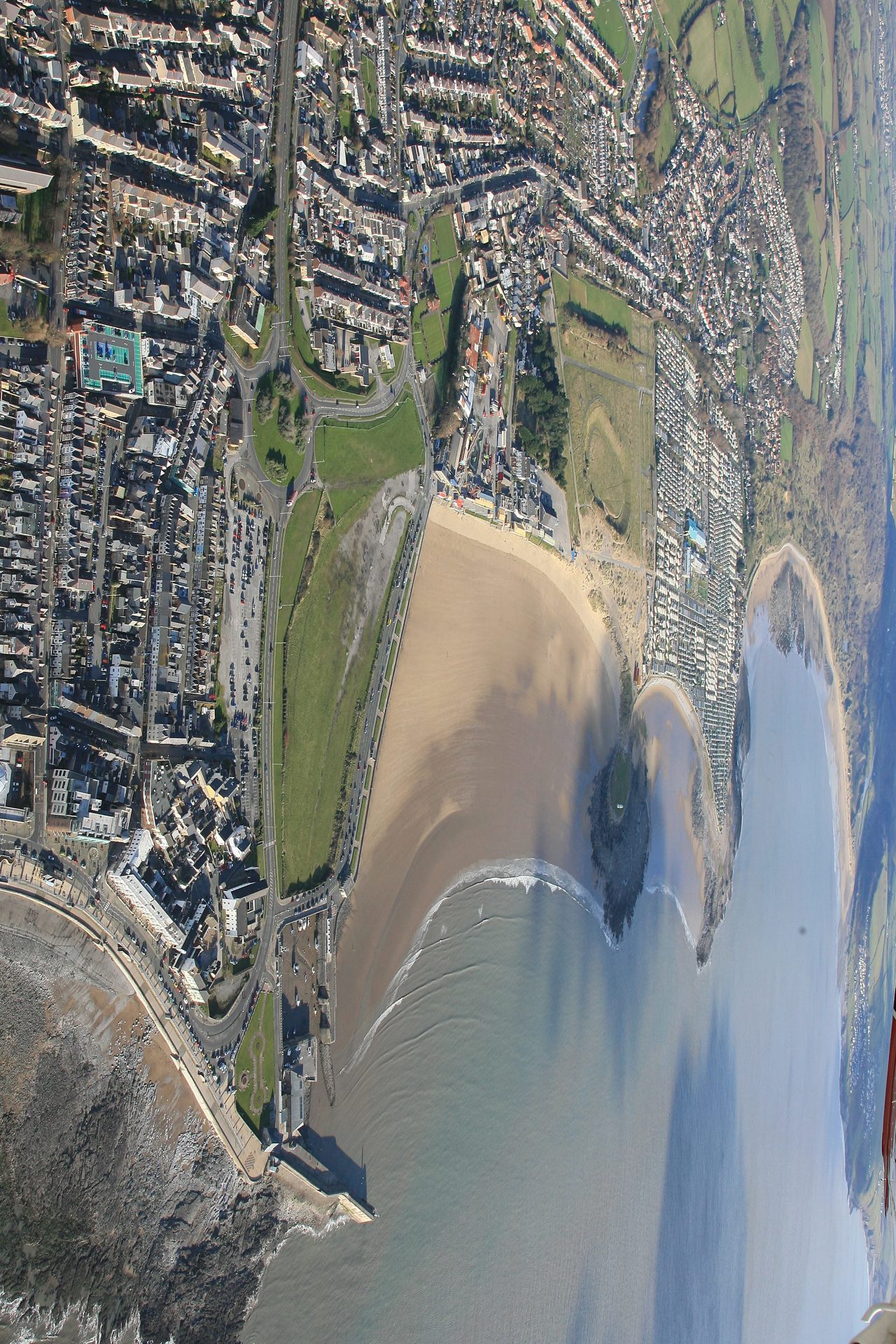 Aerial view of Porthcawl 