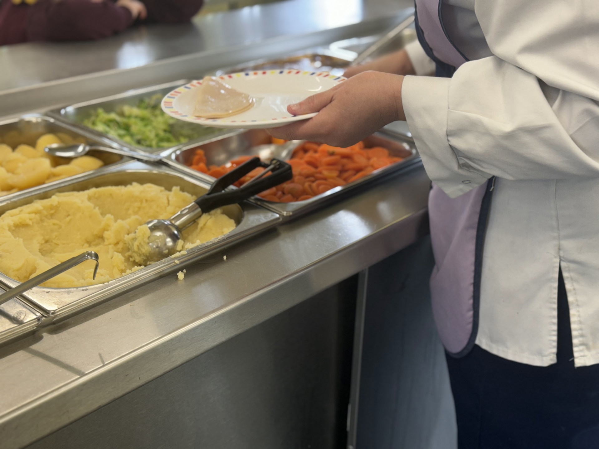 School catering staff