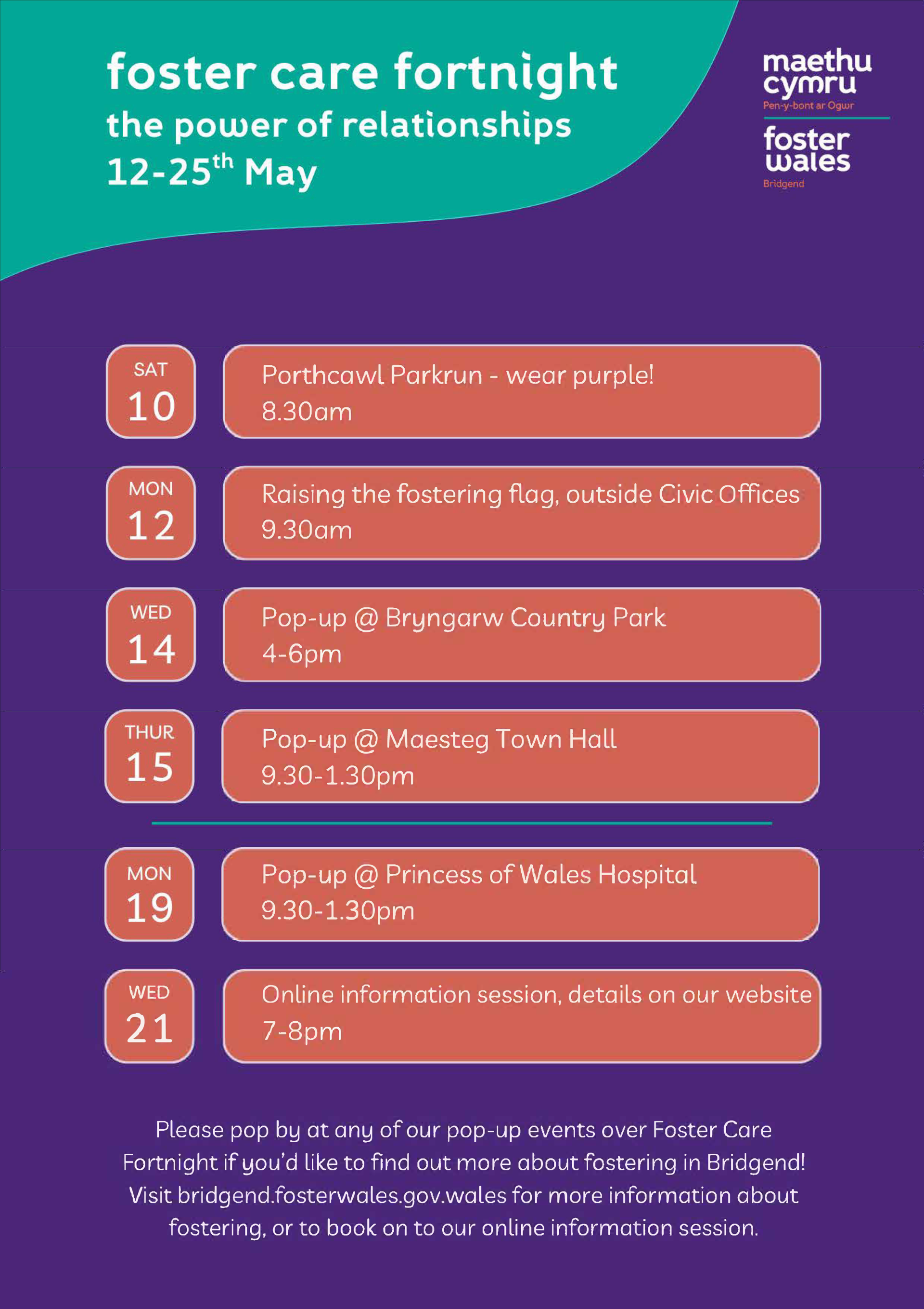 Foster Care Fortnight events