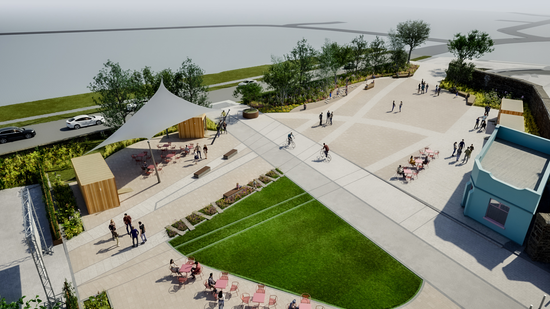 Image of what the new Hillsboro South public space is expected to look like.