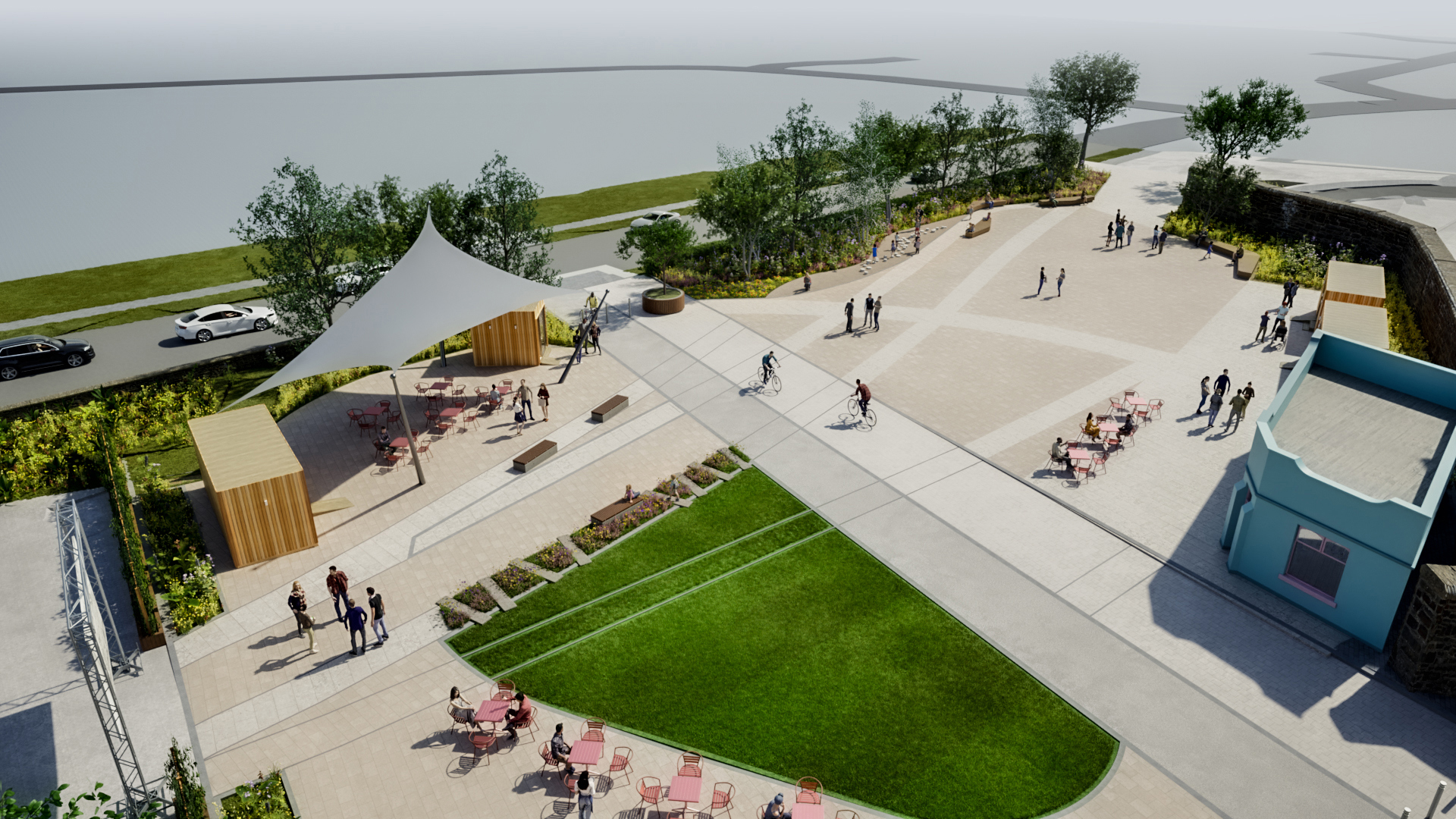 Image of what the new Hillsboro South public space is expected to look like.