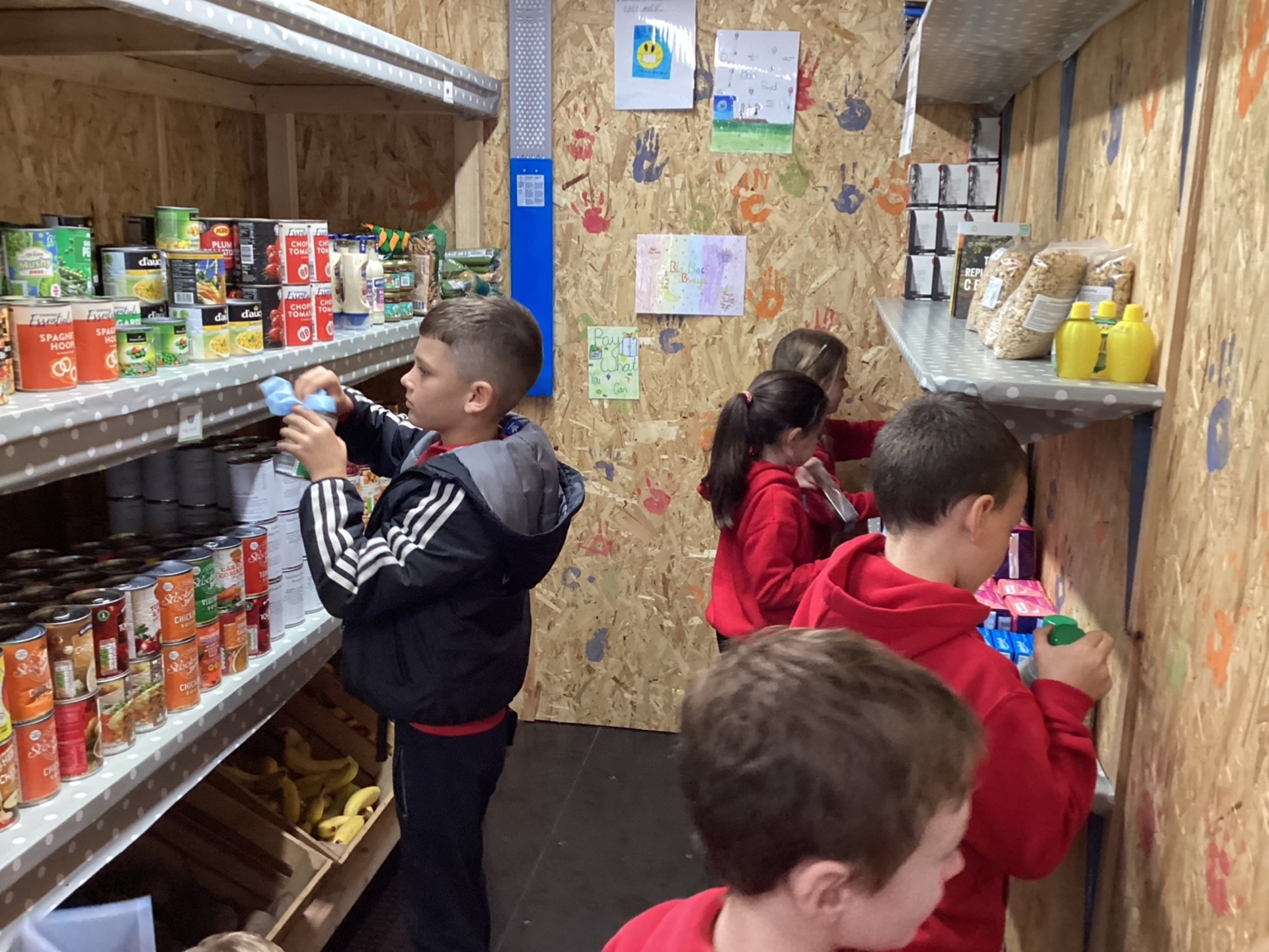 Cwmfelin Primary School pantry