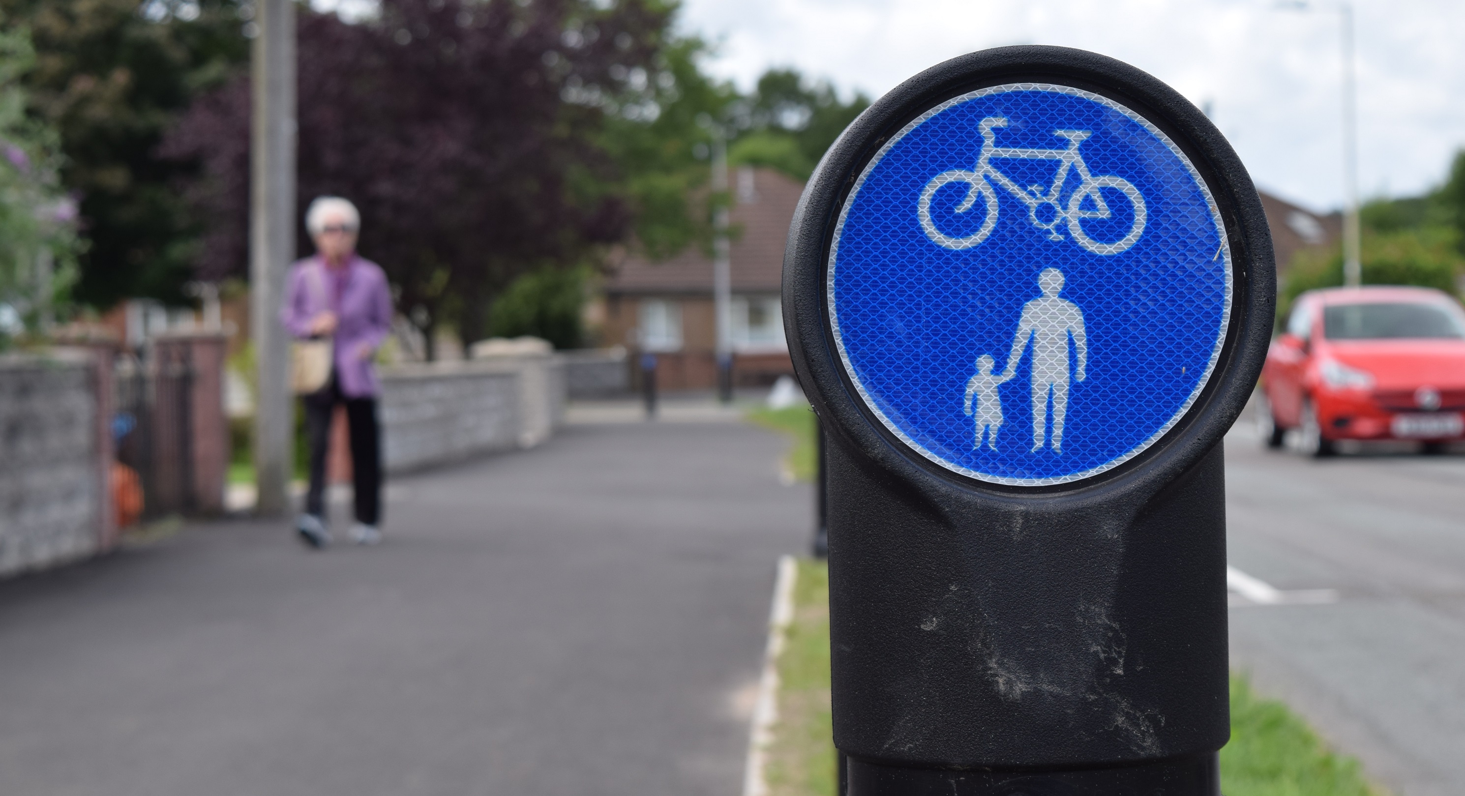 An Active Travel sign