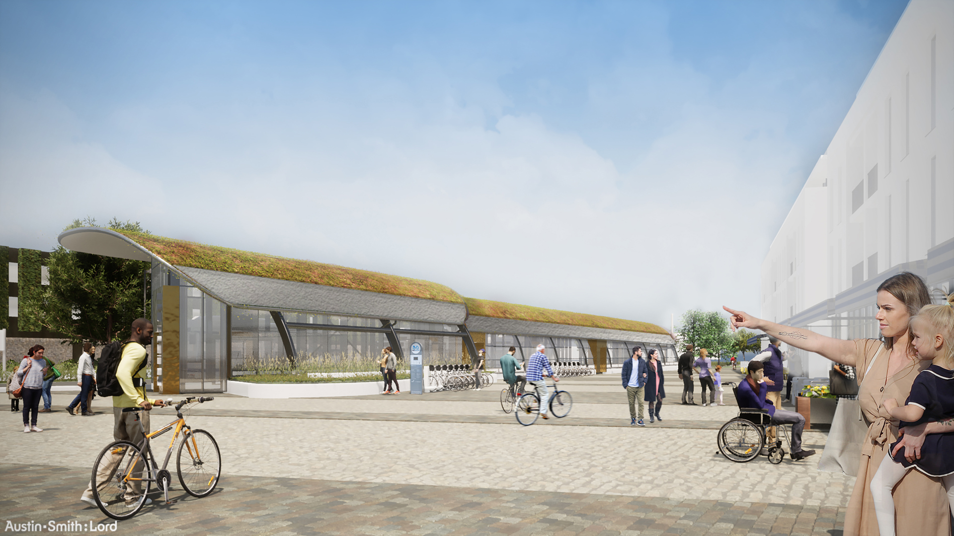 Artist's impression of the Metrolink structure