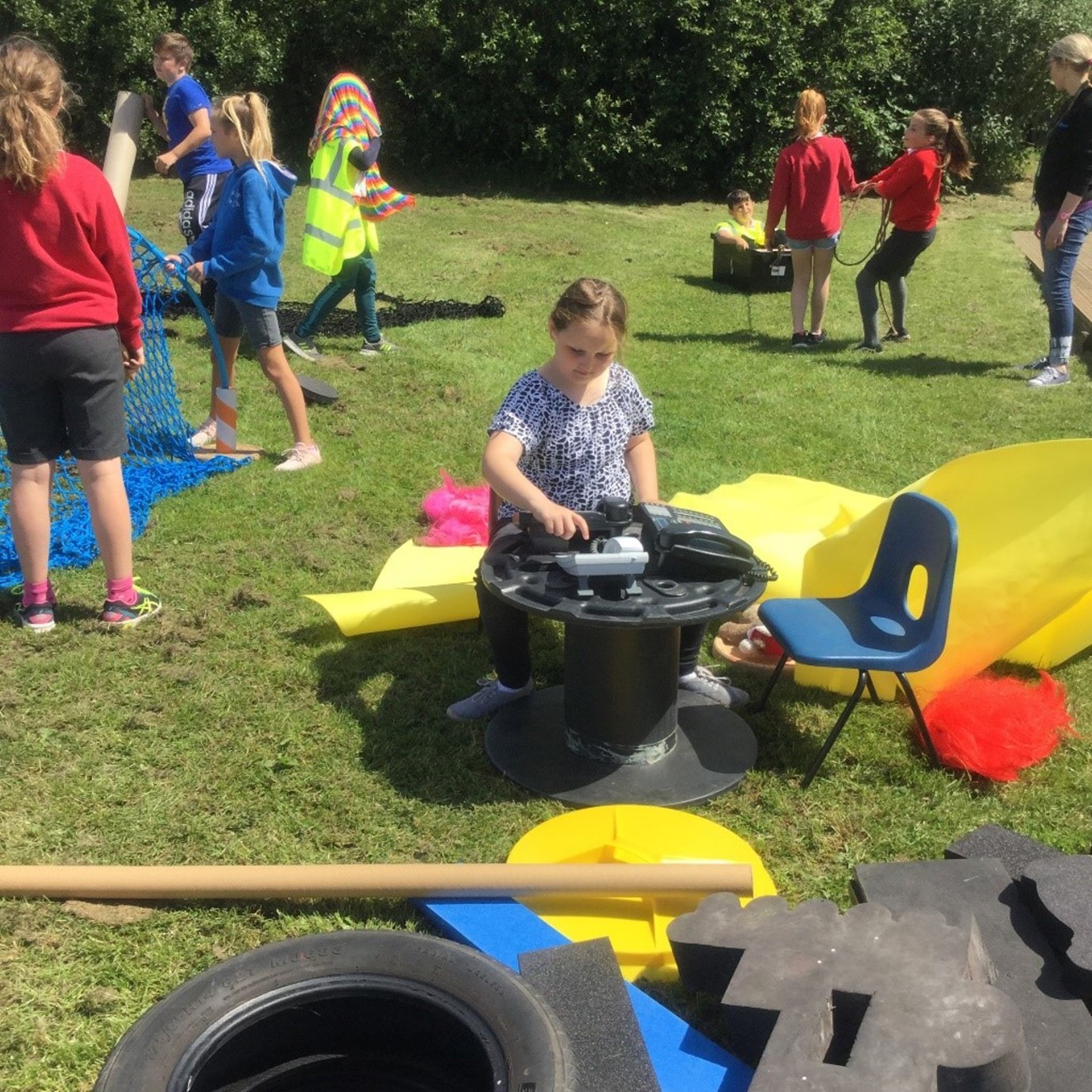 Children playing with Activity Pods