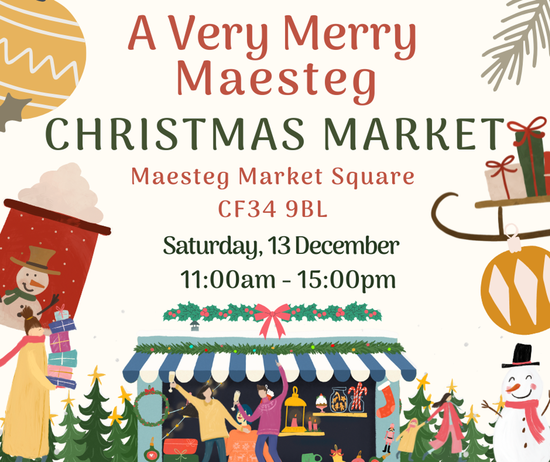 A very merry Maesteg market