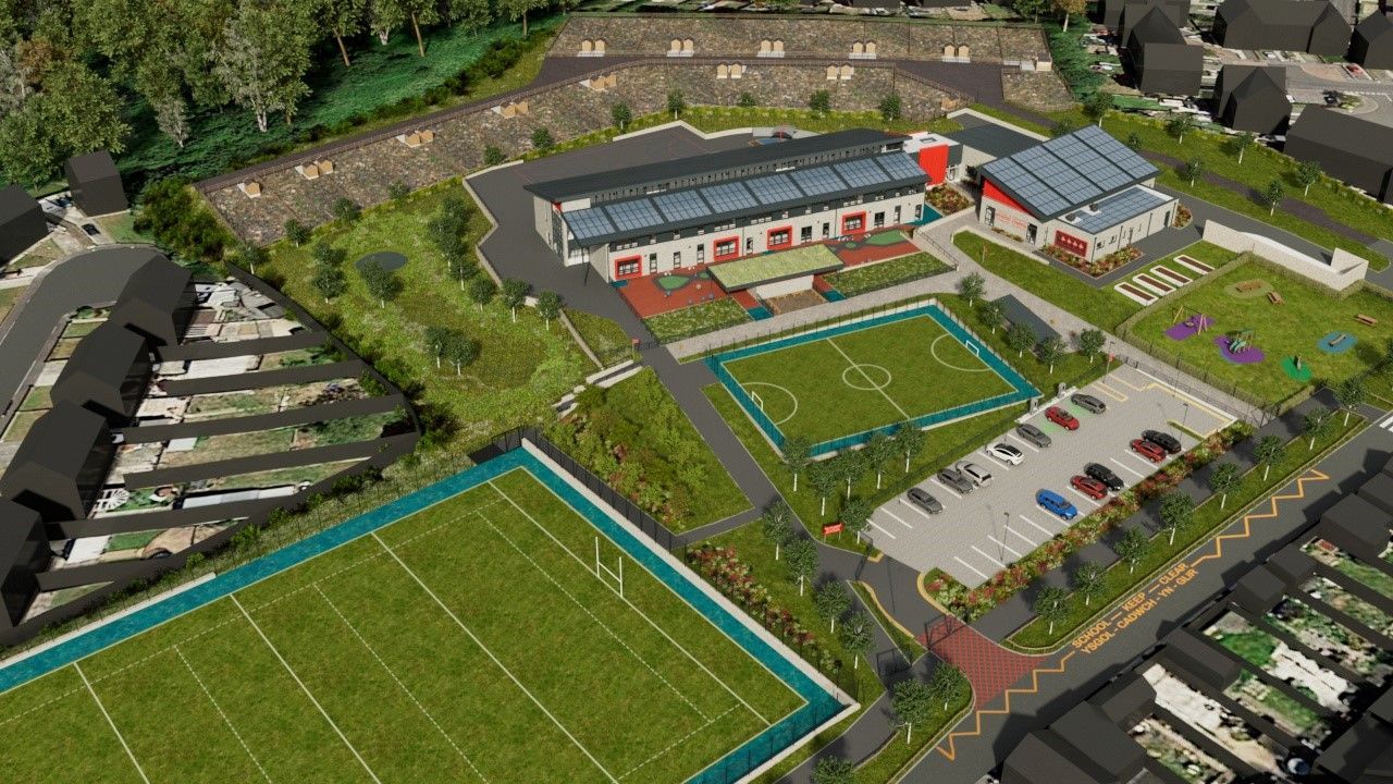 Computer generated image of what the school may look like.