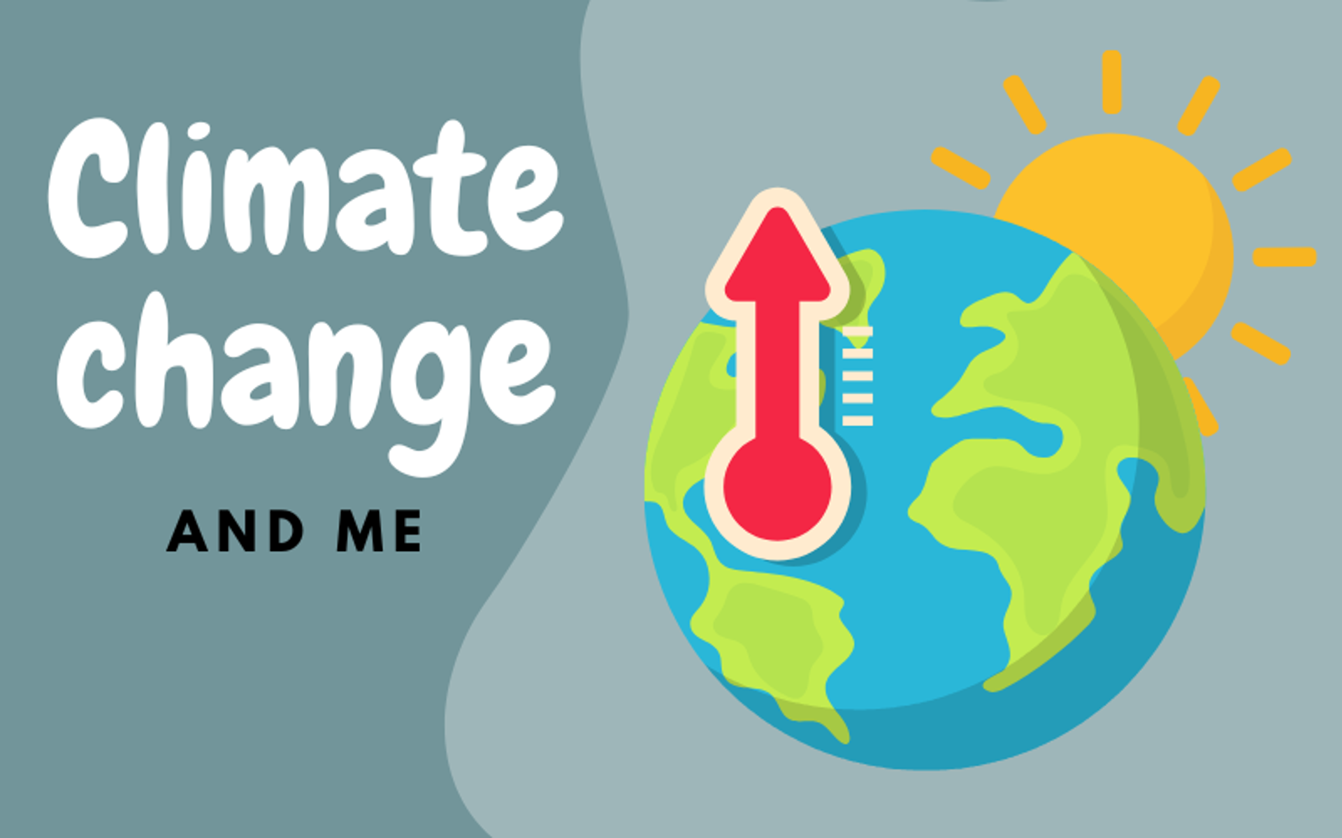 Climate change and me graphic