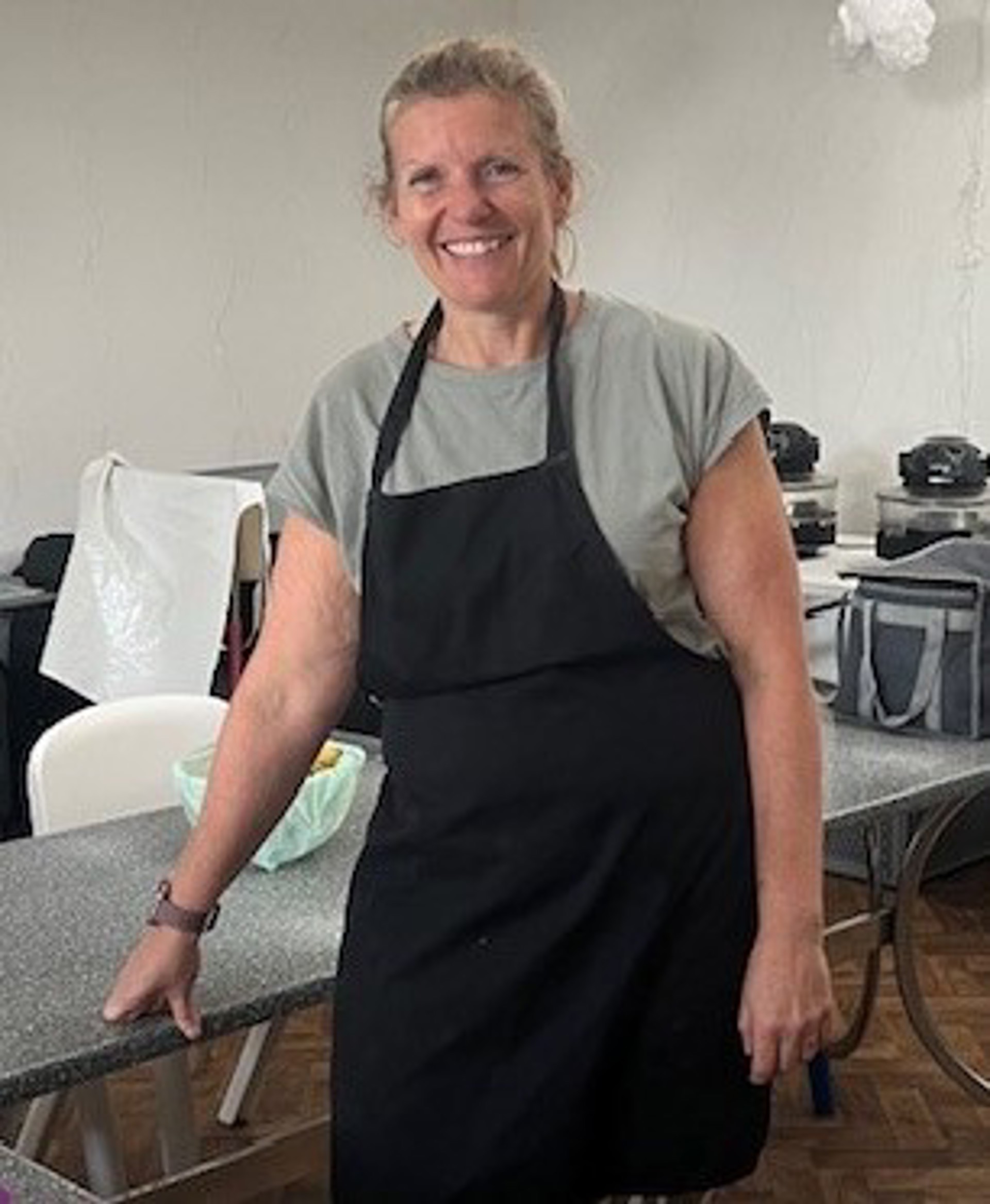 Jen Davis, food technology teacher from Cooking Together Wales, who has led the classes.