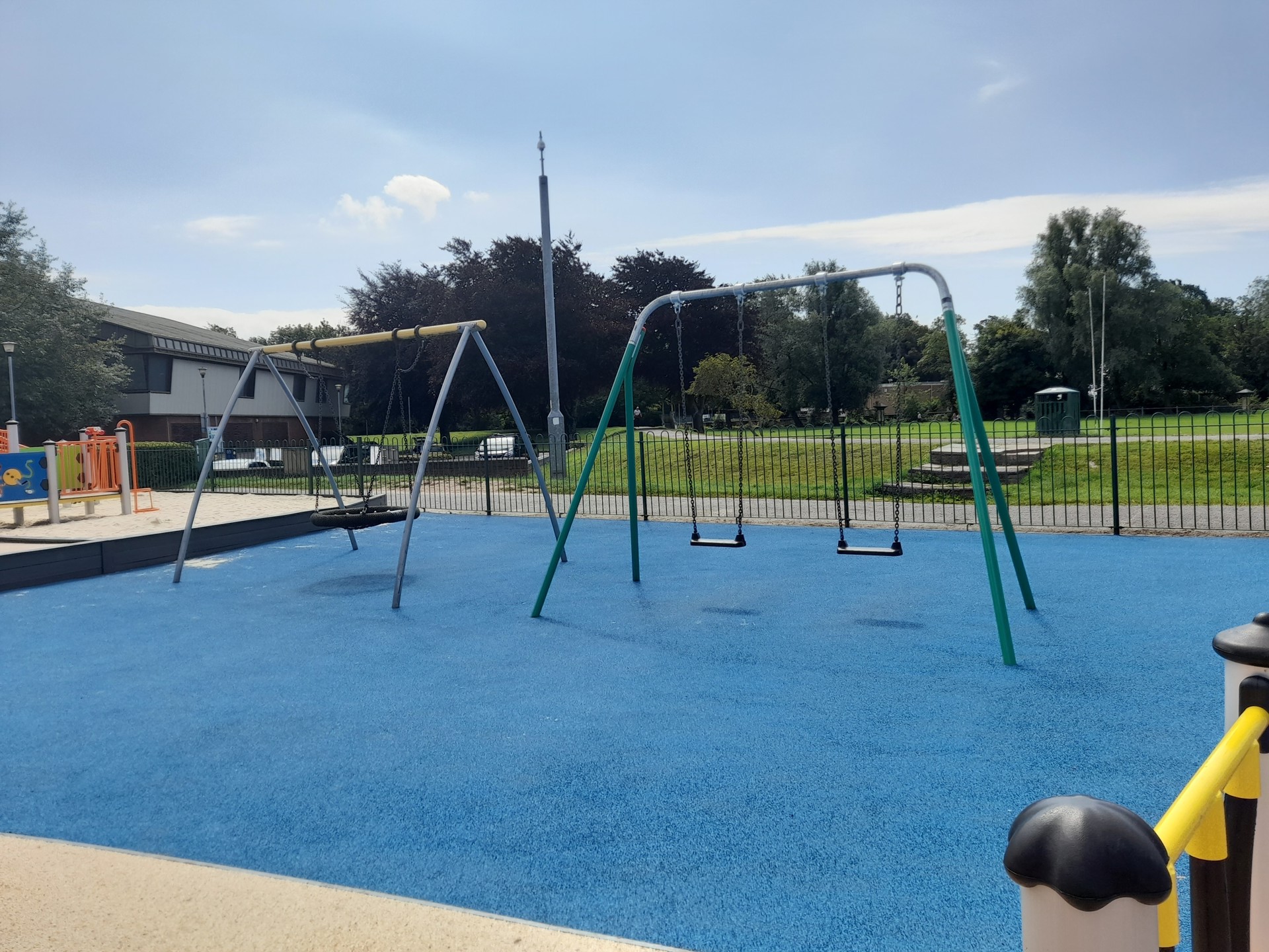 Swings at Newbridge Fields
