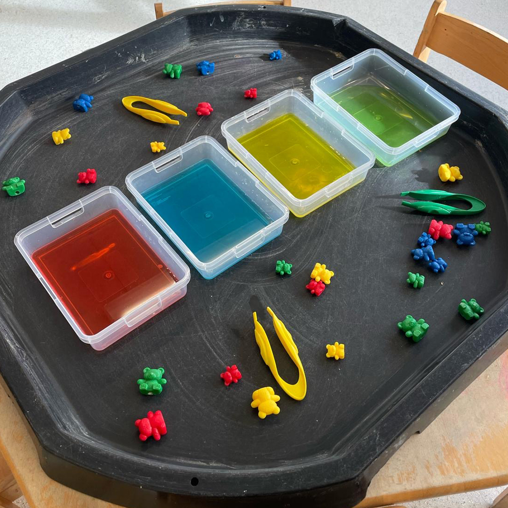 Colour sorting activity