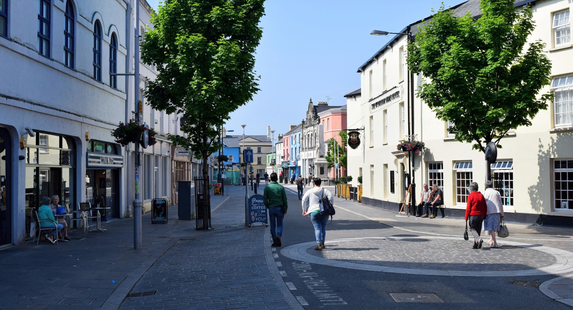 Bridgend town centre’s pedestrianised streets
