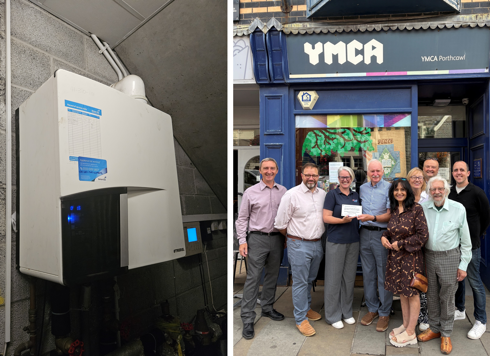 New boiler and staff at YMCA